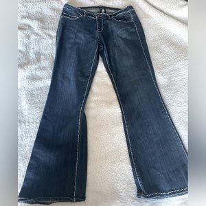 Ed Hardy Christian Audigier White Stitch jeans